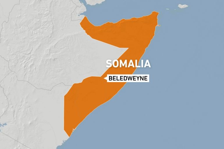 Beledweyne, Somalia map