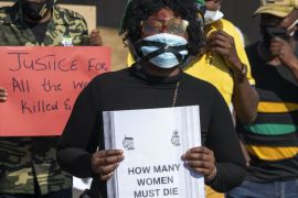 South Africa gendered violence AP photo