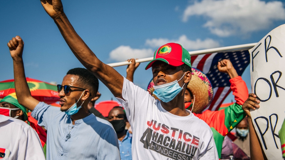 Ethiopian Oromo Community Holds March For Justice After Death Of Hachalu Hundessa