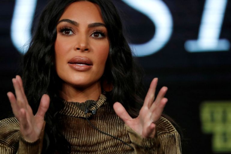 FILE PHOTO: Television personality Kardashian attends a panel for the documentary "Kim Kardashian West: The Justice Project"