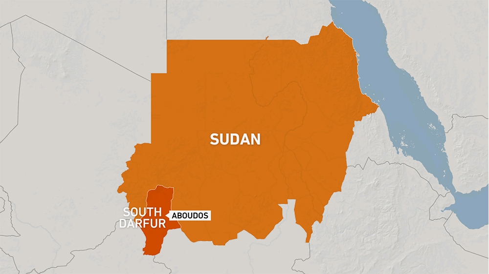 South Darfur Sudan Aboudos map