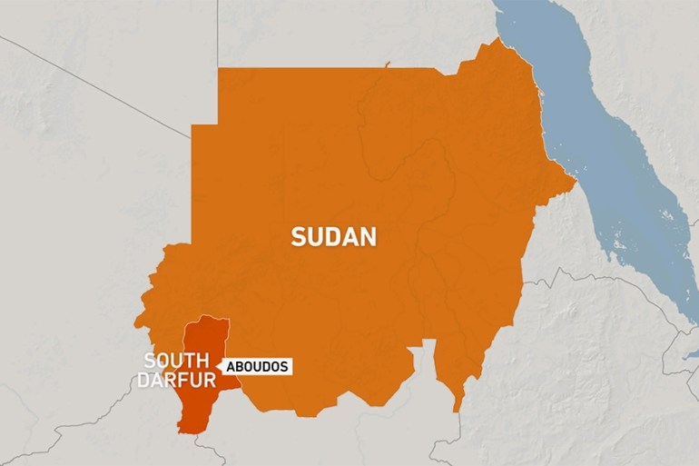 South Darfur Sudan Aboudos map