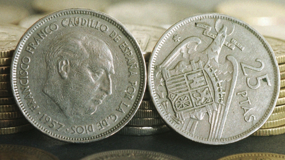 Spain old currency Peseta