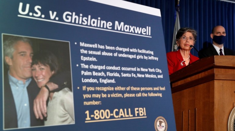 FILE PHOTO: Audrey Strauss, Acting United States Attorney for the Southern District of New York announces charges against Ghislaine Maxwel in New York