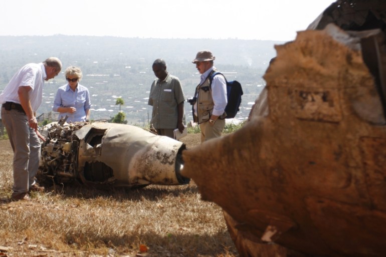 Rwanda plane crash 1990s
