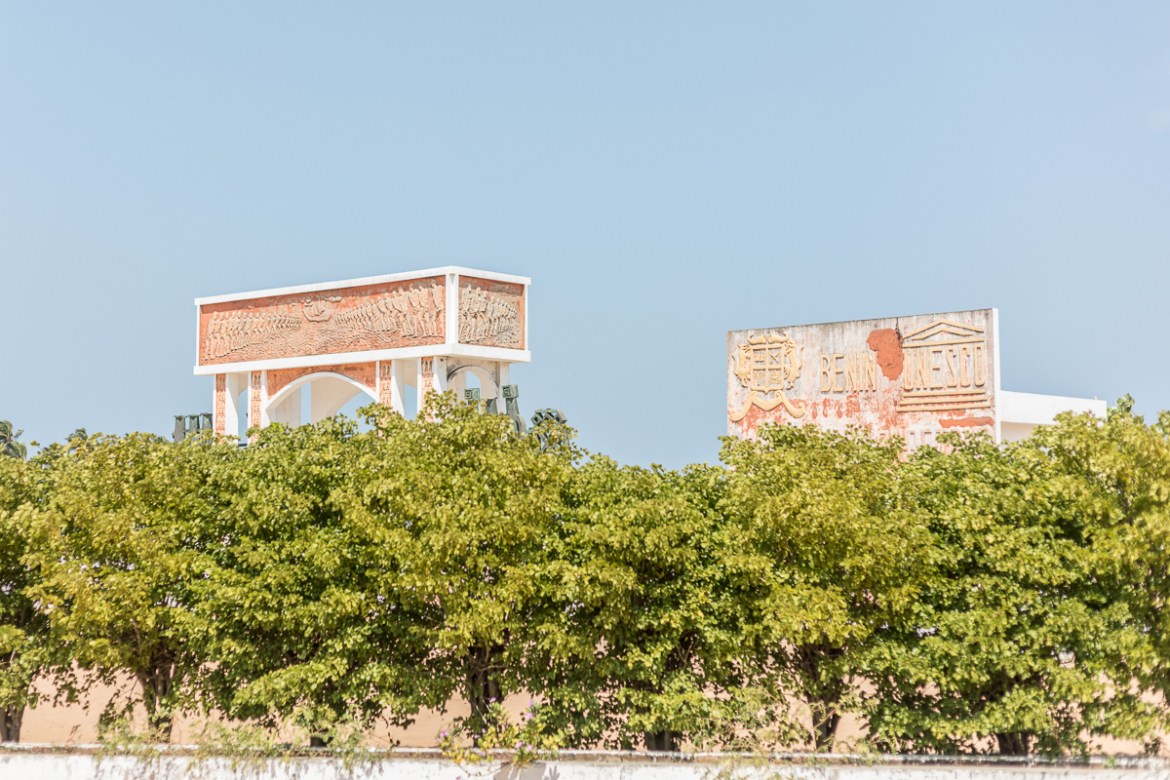 A general view of the "The door of no return" memorial on the beach of Ouidah on August 4, 2020. - As western cities see statues of slaveholders and colonialists toppled, Benin''s coastal town of Ouid