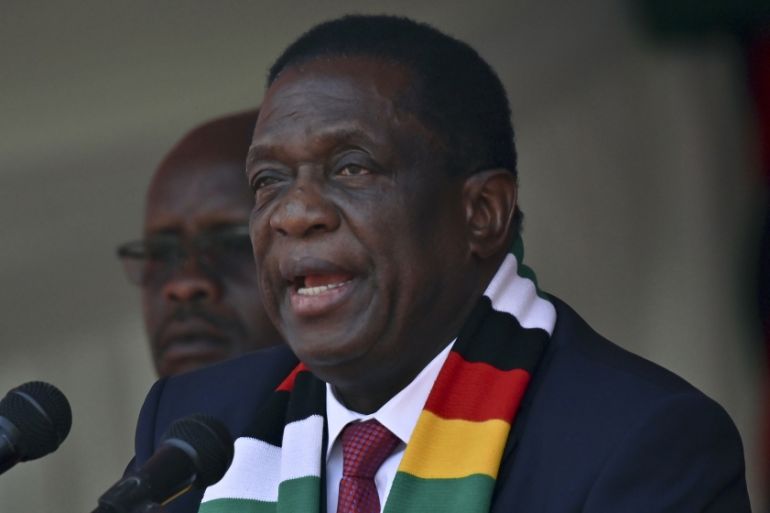 Zimbabwe's President Emmerson Mnangagwa