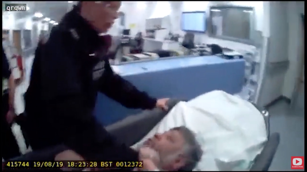 Police violently drag a father from dying daughter’s bedside