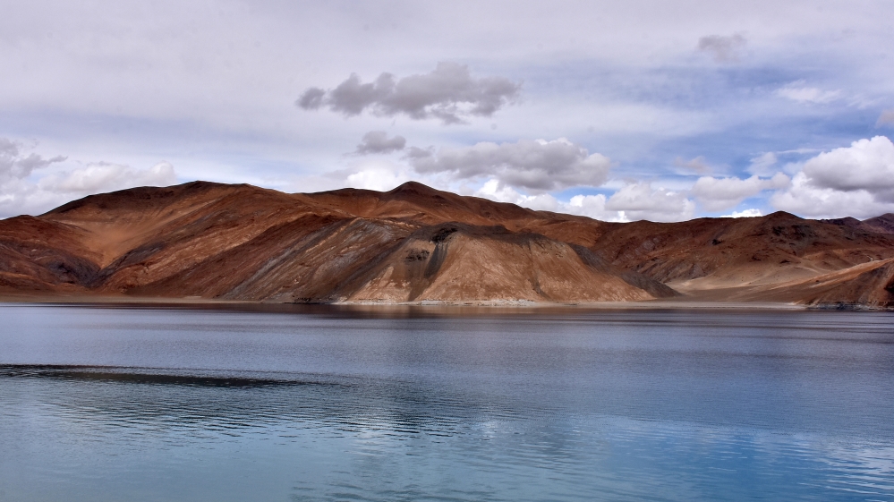 A view of Pangong Tso lake in Ladakh region