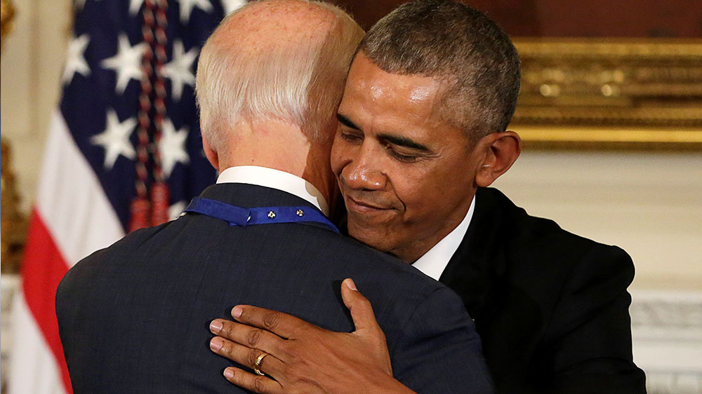 Obama Biden hug
