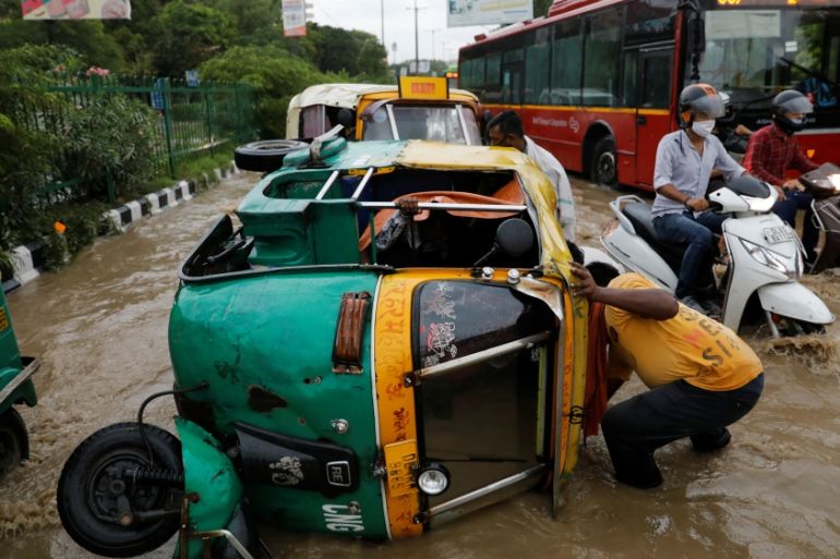 Delhi flooded, India