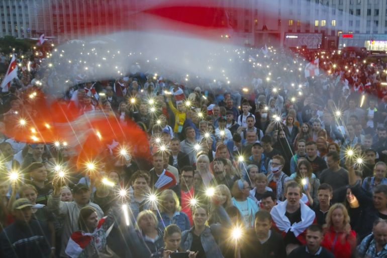 Belarus protests AP photo