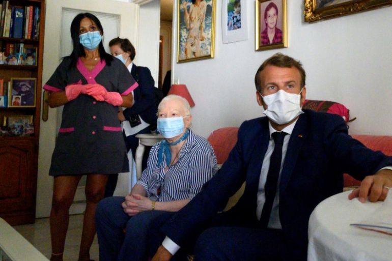 Macron France home caregiver coronavirus bonus