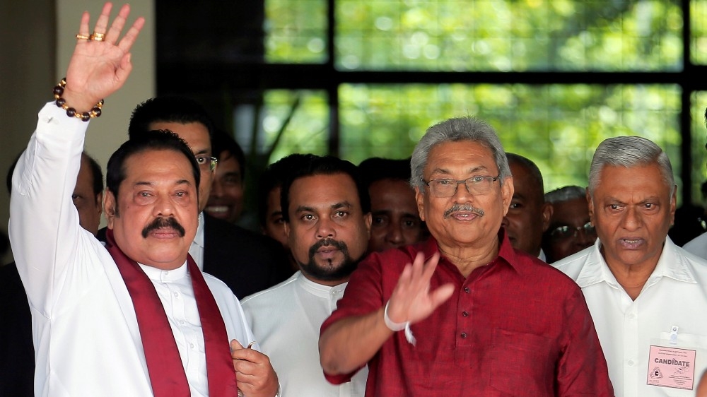 Gotabaya and Mahinda Rajapaksa, Sri Lanka