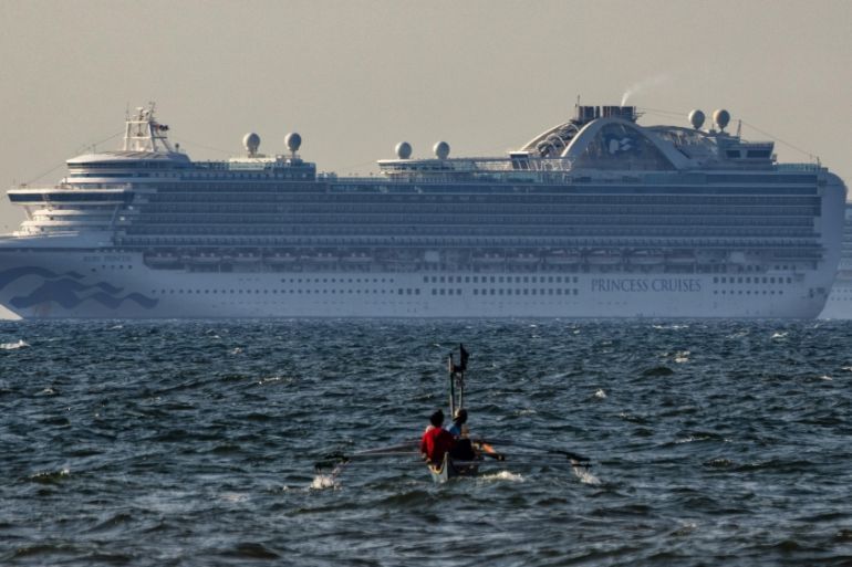 Coronavirus-Hit Cruise Ship, Ruby Princess Docks In Manila Bay