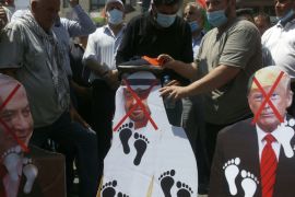 Palestine UAE-Israel deal protest AP photo