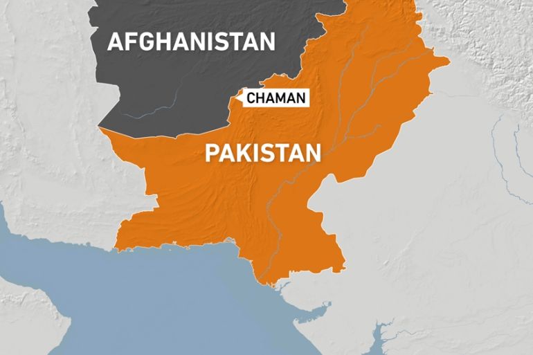 Pakistan Chaman map