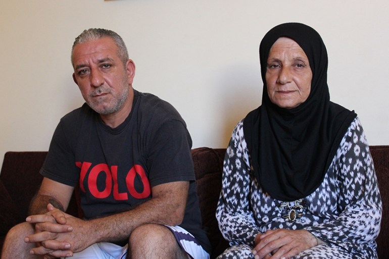 Beirut homeless - Ahmad Darwish, 44, and his 63-year-old mother Karime, were forced to evacuate their home after neared collapse following the August 4 blast at Beirut''s port. [Arwa Ibrahim/Al Jazeer