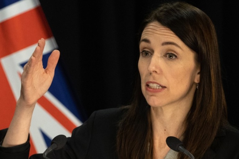 Prime Minister Ardern said the suspension is not a country-specific risk assessment [File: Marty Melville/AFP]