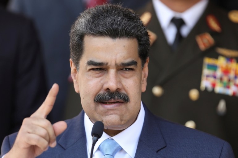 FILE PHOTO: Venezuela''s President Maduro holds a news conference at Miraflores Palace in Caracas