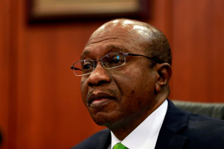 Nigeria's suspended Central Bank Governor Godwin Emefiele [Afolabi Sotunde/Reuters]