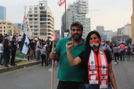 Beirut protests [Arwa Ibrahim/Al Jazeera]