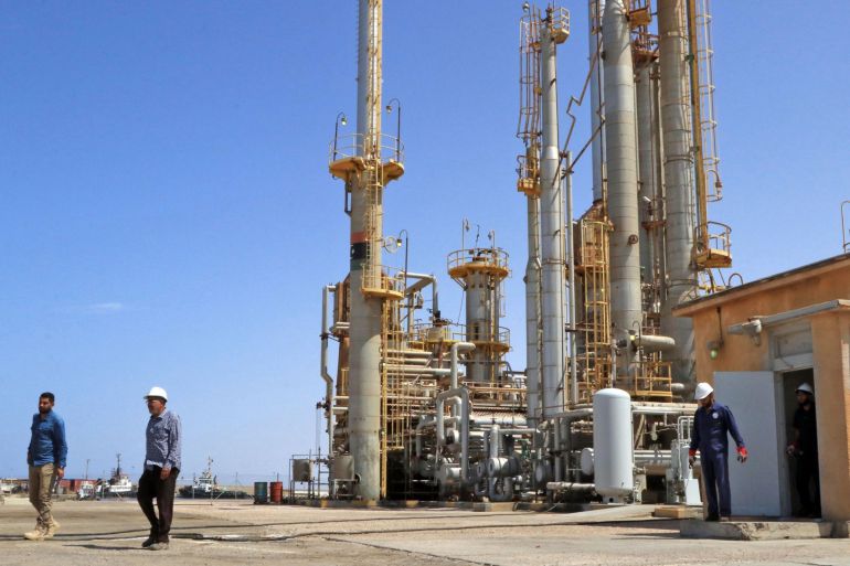 Brega oil port some 270kms west of Libya's eastern city of Benghazi.
