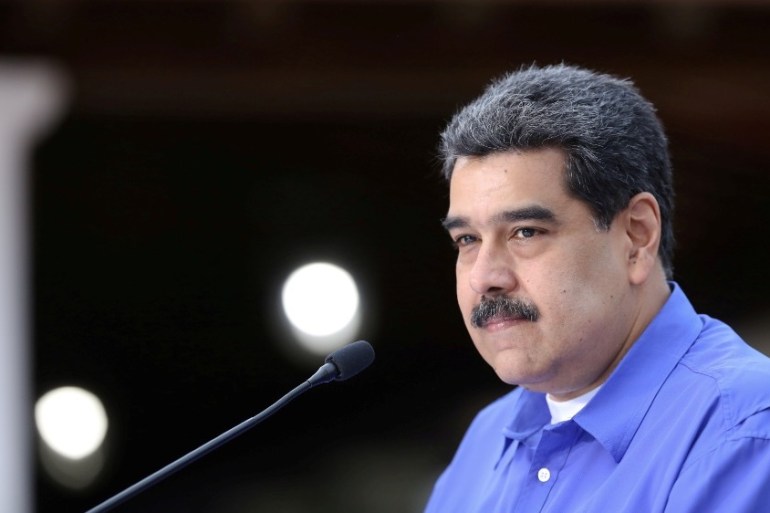 FILE PHOTO: Venezuela''s President Nicolas Maduro speaks during an event with the youth of Venezuela''s United Socialist Party in Caracas