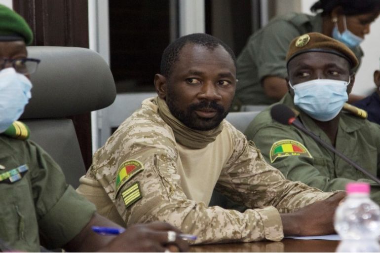 Mali military ruler Colonel Assimi Goita.