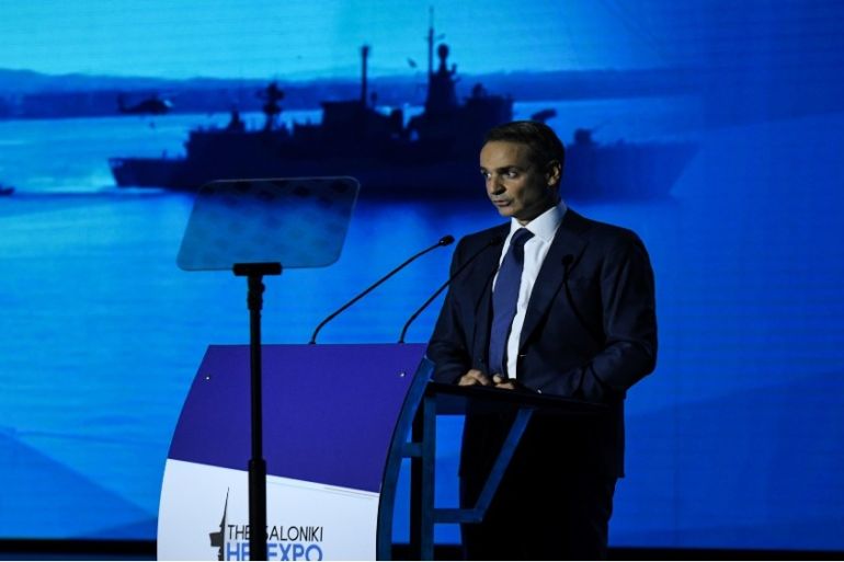 Kyriakos Mitsotakis delivers speech in Thessaloniki