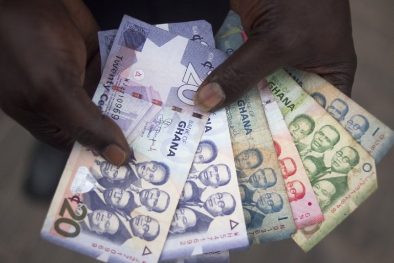 Ghana currency Cedi [Bloomberg]