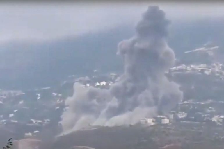 Lebanon explosion [Screengrab/Al Jazeera]