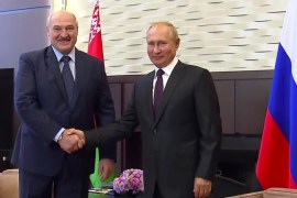 Russian President Putin meets Belarusian counterpart Lukashenko in Sochi