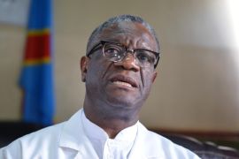 Denis Mukwege says he will challenge the country&#39;s current president in the upcoming December elections [File: Alain Wandimoyi/AFP]
