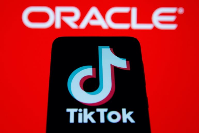 TikTok, Oracle logos
