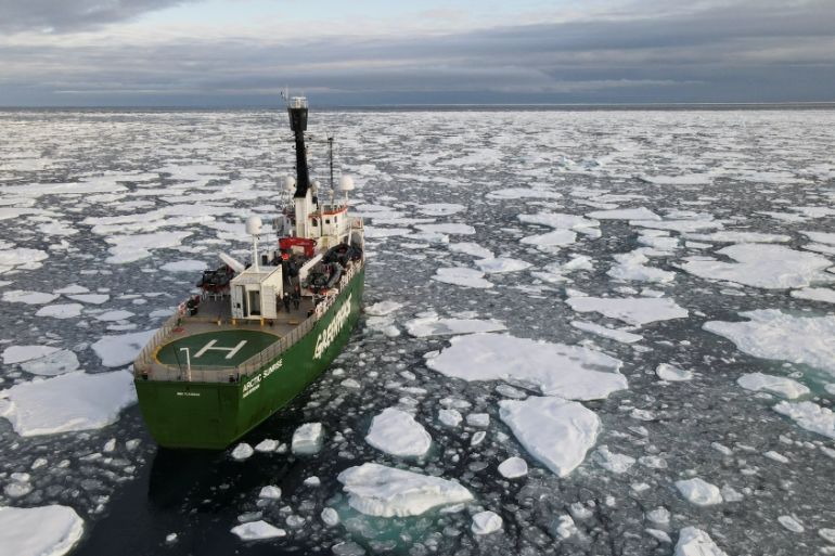 Greenpeace''s Arctic Sunrise ship