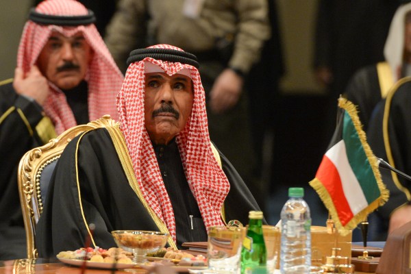 Кувейтският емир шейх Наваф ал-Ахмад ал-Джабер ал-Сабах е приет в