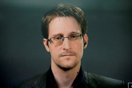 Snowden has been living in Russia since 2013 to escape prosecution in the US after leaking classified documents detailing government surveillance programmes [File: Brendan McDermid/Reuters]