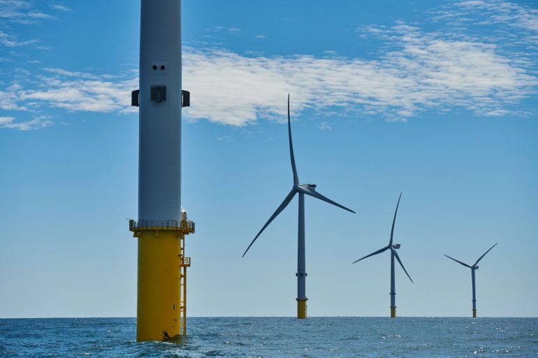 UK offshore wind turbines [Bloomberg]