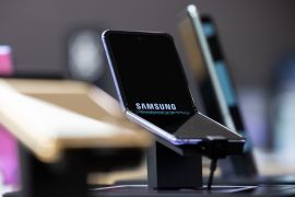 Samsung folding phone [Bloomberg]