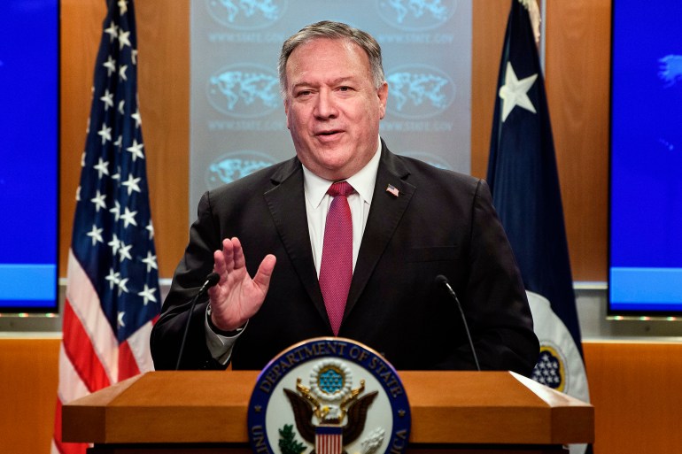 The latest trade of barbs comes before US Secretary of State Mike Pompeo's visit to Sri Lanka next week [AP]