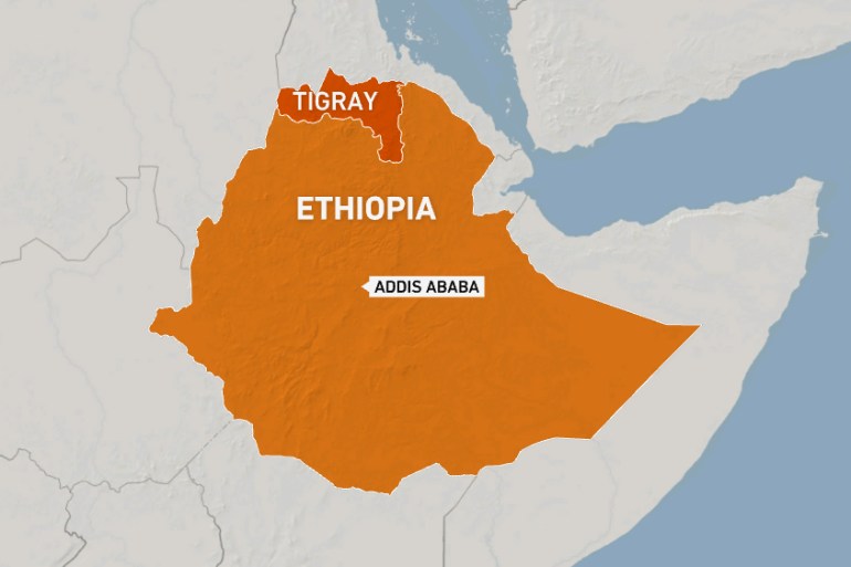 Tigray map - Ethiopia