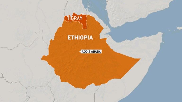 Tigray map - Ethiopia