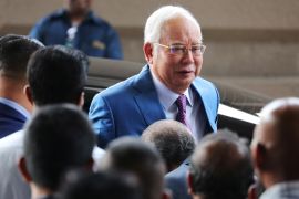 Najib Razak at the Kuala Lumpur High Court in Kuala Lumpur, Malaysia.