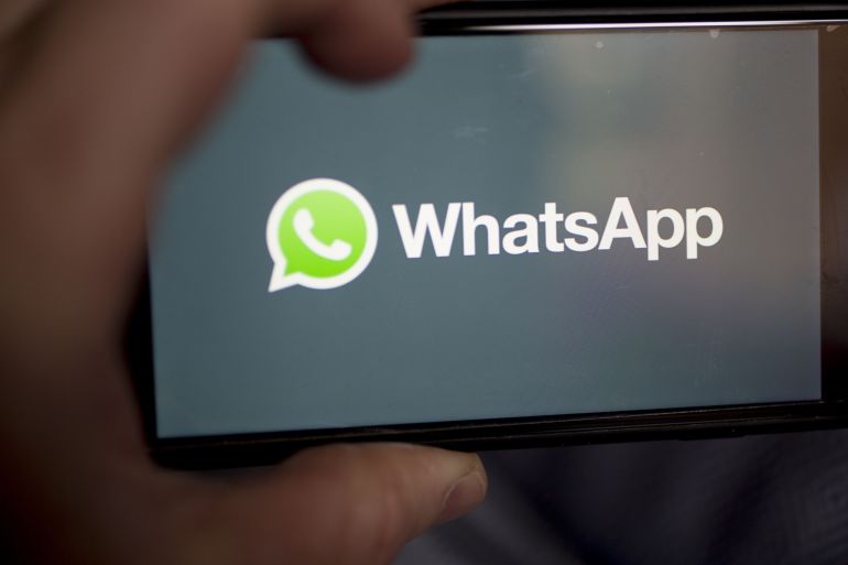 Facebook's WhatsApp logo [Bloomberg]