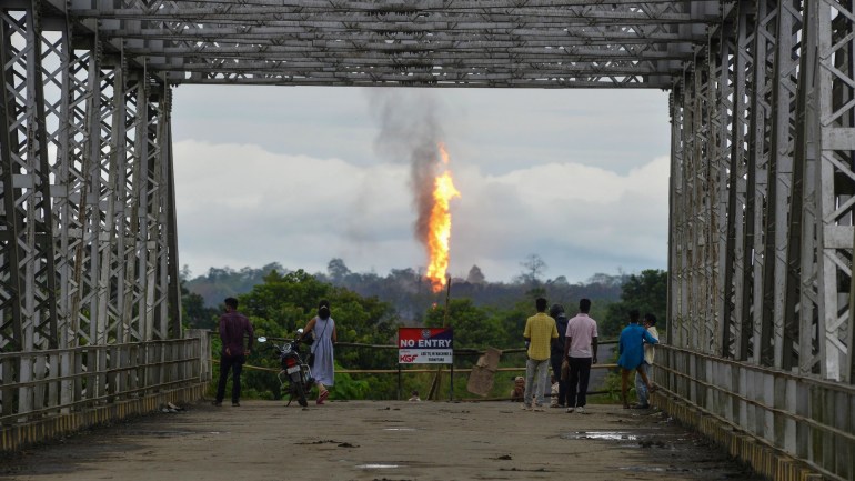 Assam oil fire, India