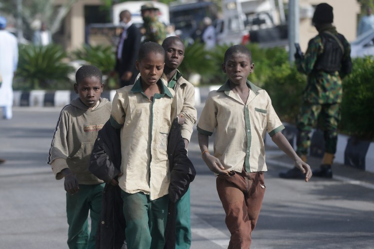 Freed schoolboys arrive in Nigeria's Katsina week after abduction | Boko Haram News | Al Jazeera