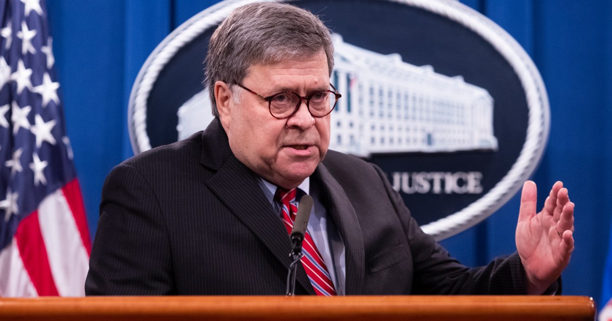 Barr publicly breaks with Trump in final days as attorney general thumbnail