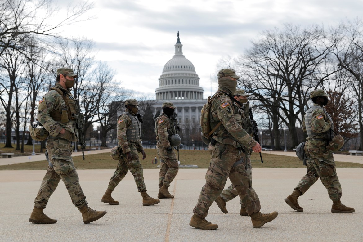 In Pictures: Troops, riot fencing and razor wire in Washington DC | Gallery  News | Al Jazeera