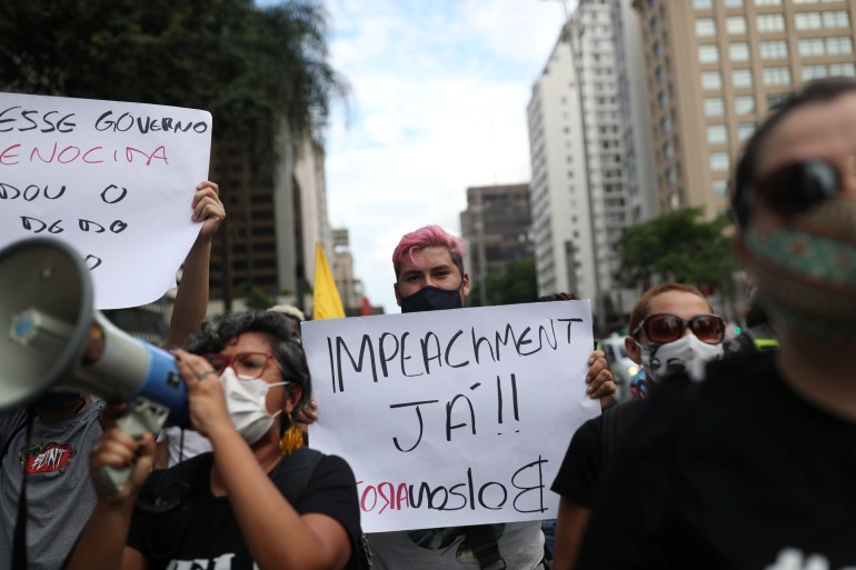 More Brazil protests over Bolsonaro’s COVID-19 response | Coronavirus pandemic News